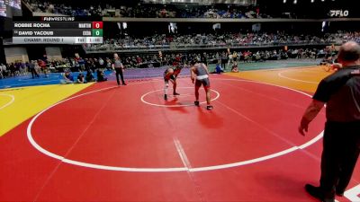 6A 190 lbs Champ. Round 1 - David Yacoub, Round Rock Cedar Ridge vs Robbie Rocha, Arlington Martin