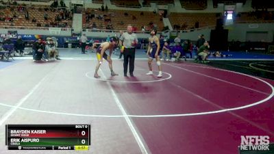 D1-106 lbs Cons. Round 1 - Erik Aispuro, Cibola vs Brayden Kaiser, Desert Ridge