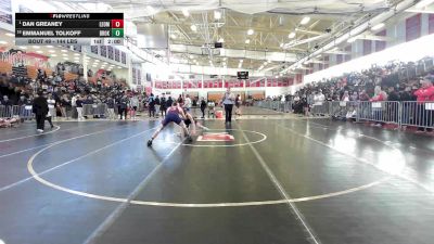 144 lbs Round Of 16 - Dan Greaney, Leominster vs Emmanuel Tolkoff, Brookline