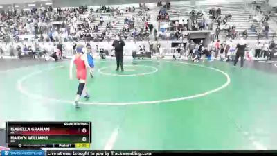 55 lbs Quarterfinal - Isabella Graham, AK vs Haidyn Williams, OR