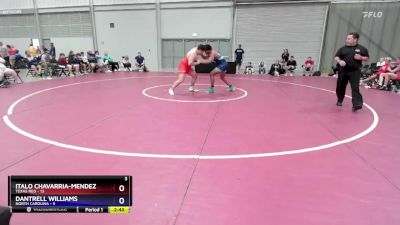 215 lbs Placement Matches (8 Team) - Italo Chavarria-Mendez, Texas Red vs Dantrell Williams, North Carolina