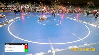 96 lbs Quarterfinal - Davin Renick, Honey Badgers Wrestling Club vs Colton Wilson, Terminator Wrestling Academy