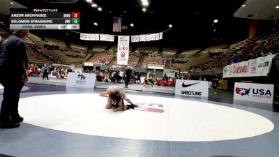 Cadet Boys Lower - 88-94 Cons. Semis - Anzor Archvadze, Savage House Wrestling Club vs Solomon Strasburg, Brawlers Wrestling Club