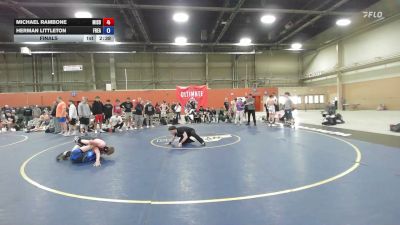 120 lbs Final - Michael Rambone, Misdirection Mat Club - BHSE vs Herman Littleton, Freakztyle Wrestling White - BHSE