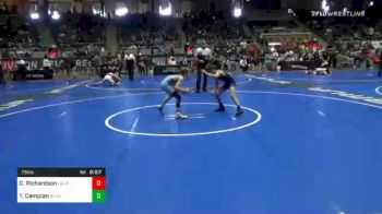 73 lbs Consolation - Cale Richardson, Oklahoma Wrestling Academy vs Tomi Campian, Gladiator Wrestling