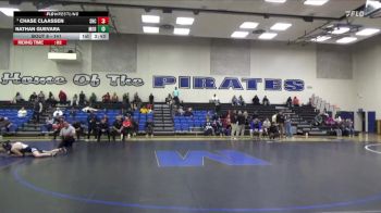 141 lbs Champ. Round 1 - Chase Claassen, Santa Rosa College vs Nathan Guevara, Modesto College