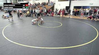 141 lbs Cons. Round 2 - Josiah Dedeaux, Indianapolis vs Caden Garza, Trine