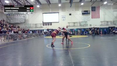 235 lbs Champ. Round 1 - Sophia Zuniga, West Salem vs Kenadi Hammond, Milwaukee