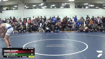 112 lbs Cons. Round 2 - Beckett Martin, Pine River Youth WC vs Tanner Severns, Springport Spartans