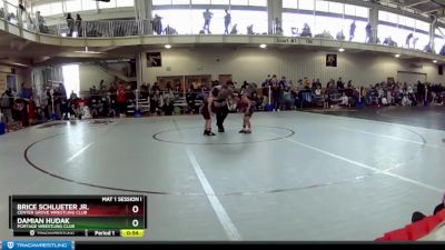 40 lbs Cons. Round 2 - Damian Hudak, Portage Wrestling Club vs Brice Schlueter Jr., Center Grove Wrestling Club