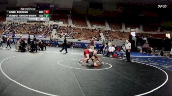 138-D1 Quarterfinal - Brayden Johnson-Brown, Corona Del Sol High School vs Justin Beauvais, Mountain View (Mesa) High School