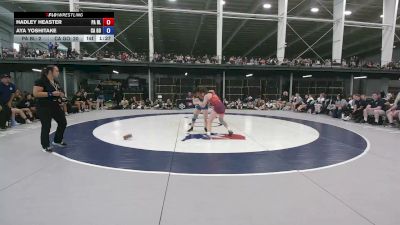 120 lbs Hadley Heaster, Pennsylvania Blue vs Aya Yoshitake, California Gold