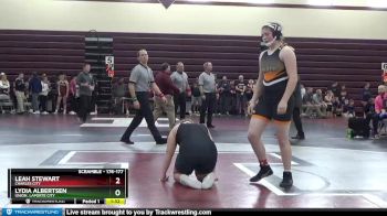 176-177 lbs 1st Place Match - Leah Stewart, Charles City vs Lydia Albertsen, Union, LaPorte City