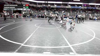 58 lbs Consi Of 8 #1 - Taylor Snodgrass, Higginsville Youth Wrestling vs Carson Breese, Jaguar WC