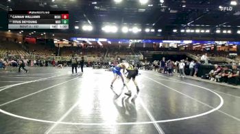 157 lbs Champ. Round 3 - Titus DeYoung, Merritt Island vs Cainan Williams, McCallie School