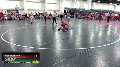 132 lbs Round 7 (10 Team) - Hunter Prosen, Camden Greasers vs Tyler Gray, Wellington