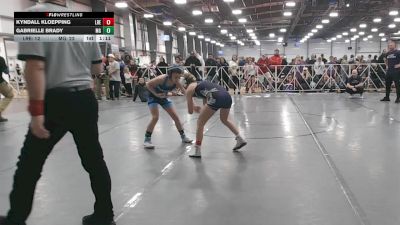 92 lbs Round 1 (9am Saturday) - Kyndall Kloepping, Lady Reapers vs Gabrielle Brady, Maryland Gold