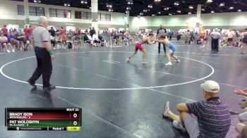 132 lbs Round 3 (16 Team) - Brady Ison, Brownsburg vs Pat Woloshyn, PA Alliance