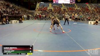 126 lbs Cons. Semi - Aaron Brimhall, Williams County vs Tristan Lepp, South Border