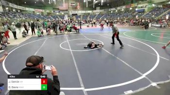 43 lbs Semifinal - Jax Garcia, Top Notch vs Owen Davis, Powerhouse