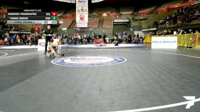 Intermediate Boys - 63 lbs Cons. Round 4 - Owen Oberg, NorCal Elite Wrestling Club vs Hendrix Fronhofer, Beat The Streets - Los Angeles