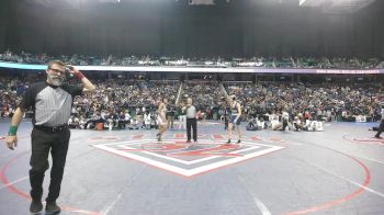 4A 132 lbs Semifinal - Gael Guerrero Perez, Bunn High School vs Cameron Gue, Mount Pleasant High School