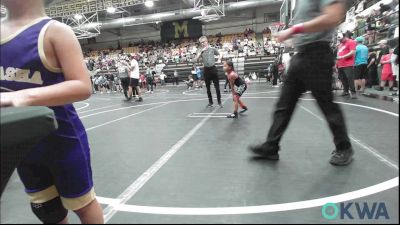 52 lbs Consi Of 16 #2 - Liliana Clitso, Darko Valley Wolf Pack vs Michael Fabela, Chickasha Youth Wrestling