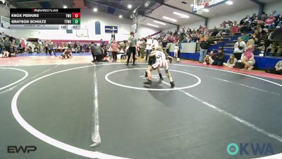 67 lbs Consi Of 4 - Knox Perkins, Tahlequah Wrestling Club vs Grayson Schultz, Team Tulsa Wrestling Club