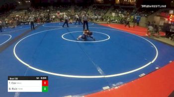 40 lbs Quarterfinal - Ty Cox, Team Brawlers (KS) vs Brayden Ruiz, Pomona Elite