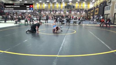 63 lbs Champ. Round 1 - Brightyn Brown, Big Game Wrestling Club vs Elias Buck, Iowa