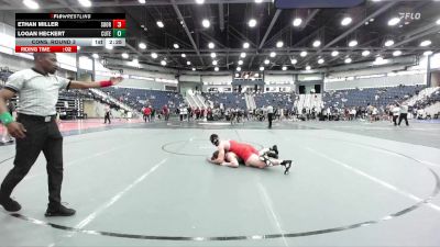 184 lbs Cons. Round 3 - Ethan Miller, Southern Oregon vs Logan Heckert, Cumberland (Tenn.)