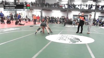 126 lbs Consi Of 8 #1 - Iziah Santiago, Central Catholic vs Jaden Baron, Ward Melville