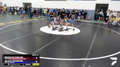 119 lbs Round 2 - Brooklyn Duelfer, Avalanche Wrestling Association vs Helena Woodfork, Mat-Su Matmen