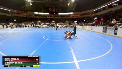 132 lbs Quarterfinal - Christopher King, Pinnacle vs Gavin Atchley, River Valley