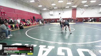 159 lbs Cons. Round 2 - Arno Makaryan, Montgomery High School vs Sebastian Campos, Antioch High School