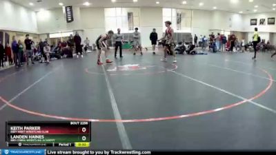 132 lbs Cons. Semi - Keith Parker, Indy West Wrestling Club vs Landen Haines, Red Cobra Wrestling Academy