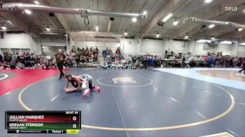 120 lbs Champ. Round 1 - Jullian Marquez, Platte Valley vs Keegan Stergon, Arvada West