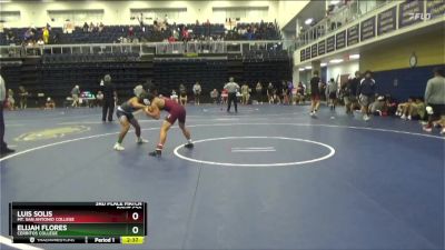 133 lbs 3rd Place Match - Luis Solis, Mt. San Antonio College vs Elijah Flores, Cerritos College