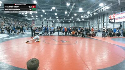 100 lbs Cons. Rd Of 16 - Darren Grow, Team Real Life Wrestling vs Austin Lamphere, Cowboy Mat Club
