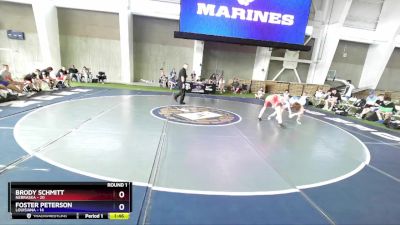 126 lbs Round 1 (8 Team) - Brody Schmitt, Nebraska vs Foster Peterson, Louisiana