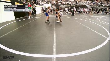 56-60 lbs Rr Rnd 3 - Azayla Mitchell, El Reno Wrestling Club vs Kylynn Snyder, Hennessey Takedown Club
