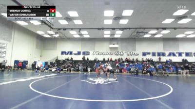 184 lbs Semifinal - Joshua Cortez, Lassen College vs Asher Edwardson, Shasta College