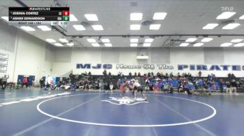 184 lbs Semifinal - Joshua Cortez, Lassen College vs Asher Edwardson, Shasta College