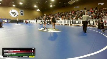 130 lbs Cons. Round 4 - Camille Robinson, San Luis Obispo vs Ahlexis Terry, Morro Bay