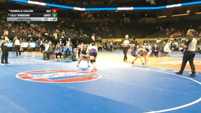 100 Class 2 lbs Semifinal - Isabella Cullen, Troy Buchanan vs Lilly Breeden, Liberty