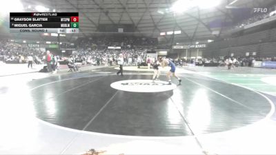 Boys 3A 126 lbs Cons. Round 4 - Grayson Slatter, Mt. Spokane vs Miguel Garcia, Meadowdale