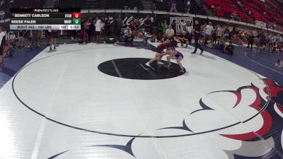 100 lbs Champ. Round 2 - Bennett Carlson, Utah vs Reese Faler, Montana