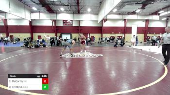 165 lbs Final - Christopher McCarthy, Rhode Island College vs Dominic Frontino, Brown University (Unattached)