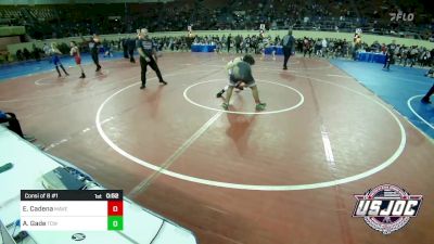 130 lbs Consi Of 8 #1 - Eli Cadena, Maverick Elite Wrestling vs Andrew Gade, Team Conquer Wrestling