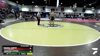 150 lbs Champ. Round 1 - Micheal Cortez, Wilson Long Beach vs Christian Altman, Yucca Valley